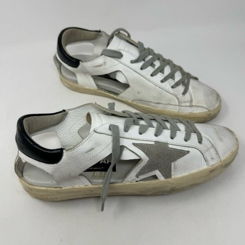 Golden goose cut out sneaker - golden,