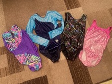 Bundle of 4 Gymnastics Leotards - Size 32 Age 10-12 Zone etc 