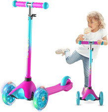 FAYDUDU 3 Wheel Scooter Kids Scooter Age 2-5 Kick Scooter for Toddlers Girls ...