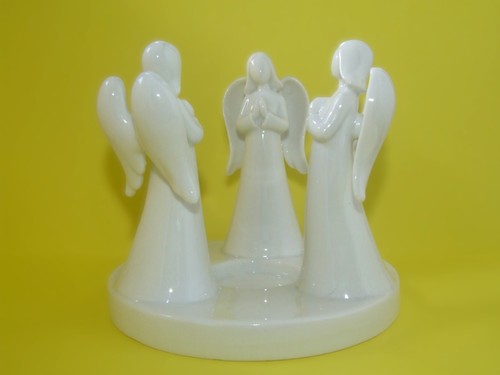 Salco white ceramic tealight - white,