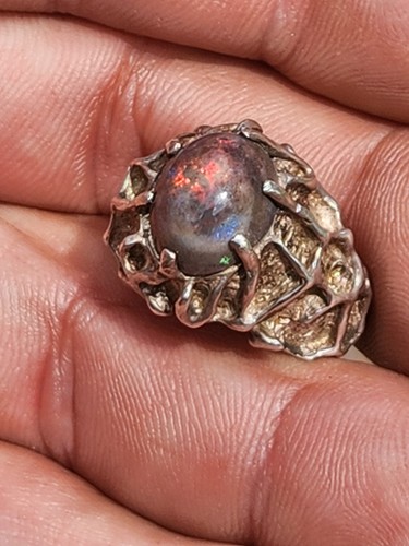 Brutalist ring natural - brutalist,