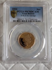 2004 Gold Proof Sovereign PCGS PR70