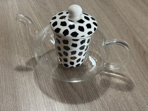 Glass teapot with - glass,