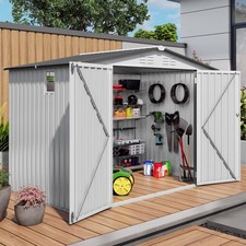 8x6 Metal Storage Shed Pitched