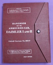 Handbook for the Armoured-Car Daimler I and II.  First Edition. 1945.  RARE