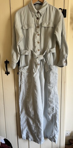 Zara pale blue cotton - cotton, leg