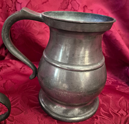 Pewter tankard mug and jug - pewter,
