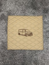 Volkswagen Transporter T5.1 Leatherette Cream  diamond stitch Cushion Cover
