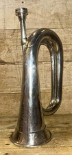 Military WW1 Silver Plated Command Signal Blowing Bugle By R.J.Ward Liverpool