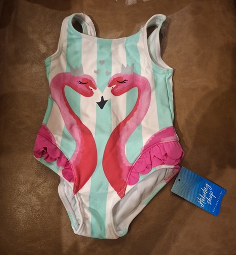 Flamingo baby girl swimming - flamingo,