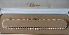 Lotus Simulated Pearl Necklace