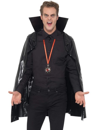 Pvc vampire cape - pvc,