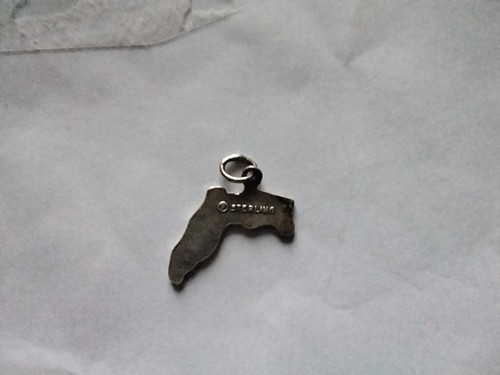 Florida vintage silver charm - florida,