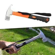 Outdoor Camping Tent Stake Peg Nail Hammer Mallet Orange