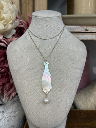 Antique game counter necklace - game,