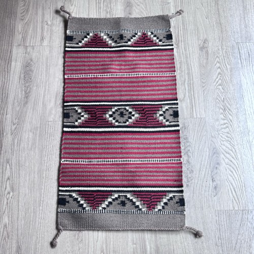 Vtg navajo handwoven wool - navajo, rug