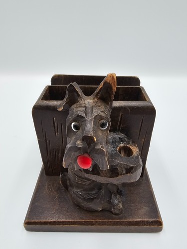 Vintage hand carved wooden - carved,