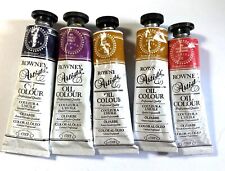 Daler Rowney artists oil colours job lot x 5 mixed colours unused.