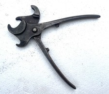 VINTAGE DOUBLE NOSE RING PLIERS FOR LIVESTOCK