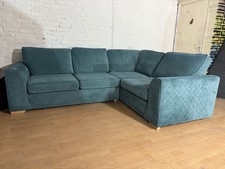 Dfs Teal Blue Orka Corner Sofa RRP £899