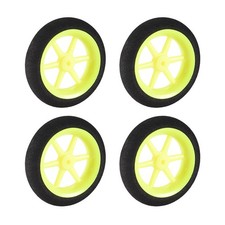 4PCS RC Model Plane Aircraft Wheel Micro Sport Wheel 0.15 inch x 1.96 inch