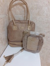 NEW MOIRA C HANDBAG SET. FAUX