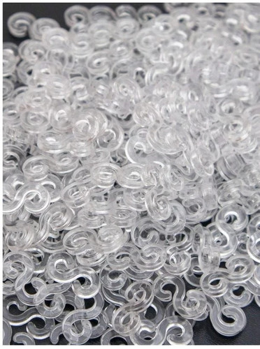 100pcs clear clips for - 100pcs, loom