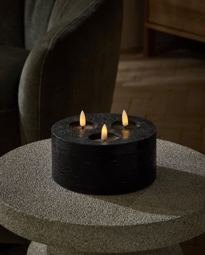 Black led wick candle - candle, by