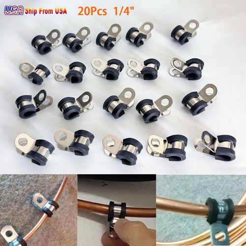 Car brake pipe - clips, rubber