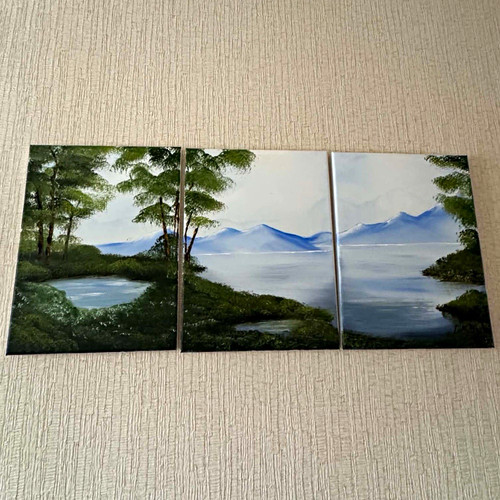 Triptych panel landscape - 3-panel,