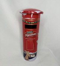 McVitie’s Digestives Christmas Tin Post Box Design Biscuit Storage Collectable