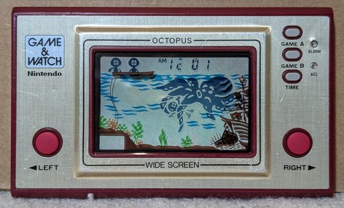 Nintendo game watch octopus - game, &