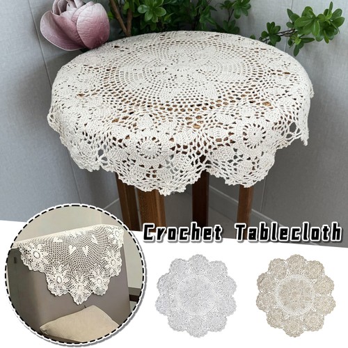 New vintage tablecloth round - tablecloth,