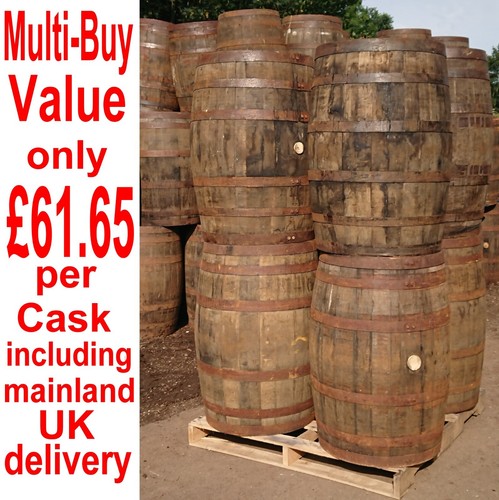 Oak barrels whisky - 3, barrels,