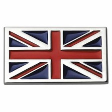 High Quality Self Adhesive Exterior & Interior Chrome Union Jack Badge Emblem