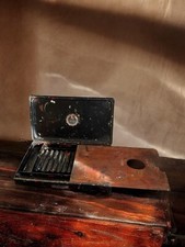 Antique Metal Japanned Reeves and Sons London Paint Box  With Pallet