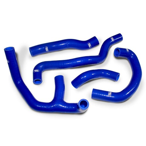 Blue samco silicon rad hoses - rad,