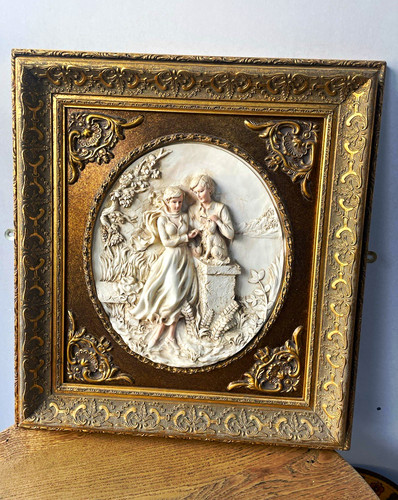 Vintage gilt framed wall - gilt,