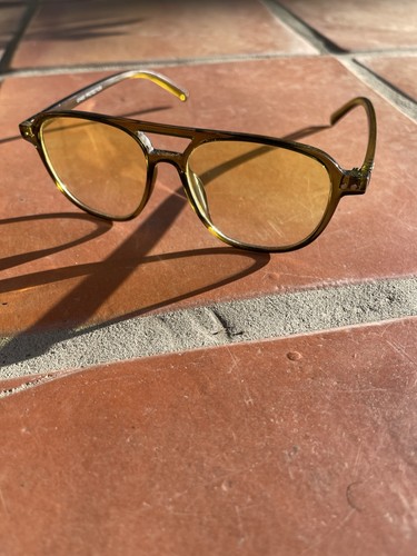Retro square aviators green - retro,