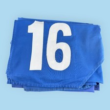Job Lot 30x Horse Racing Saddle Cloths Pads – Blue Numbered Training Cloths