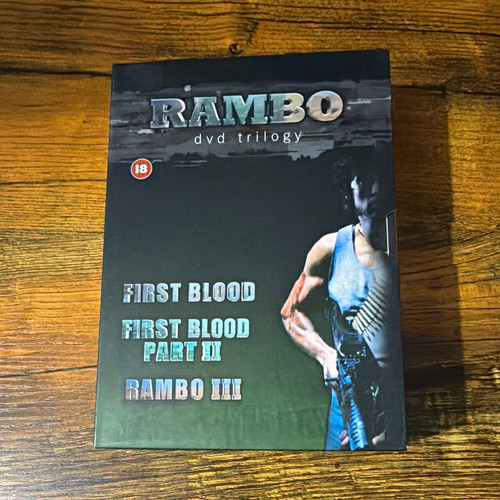 Rambo dvd trilogy box - rambo,