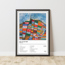 Radiohead Album Cover Poster / Hail to the Thief / Music Poster / A3 A4 A5