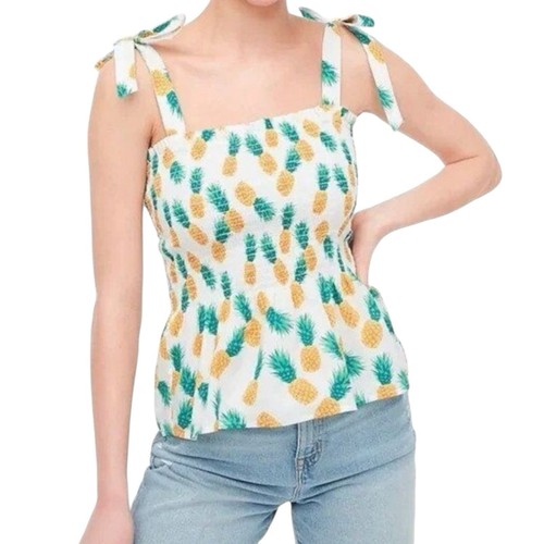 Crew pinapple print - print, smocked