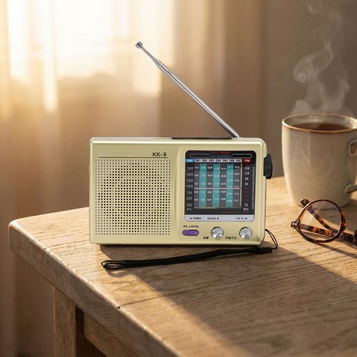 Gold retro sw radio - gold,