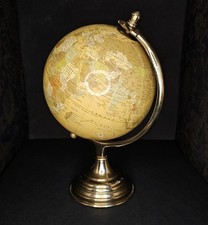Vintage Rotating World Globe