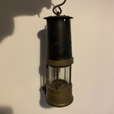 Antique Miners Lamp Naylor Wigan with Stamped Numbers - See Photos