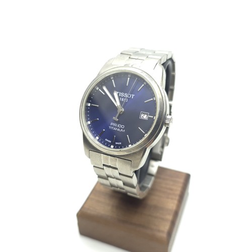 Tissot pr100 titanium blue - pr100,
