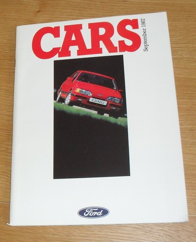 Ford brochure 1987 fiesta xr2 - ford,