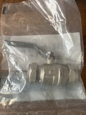 22mm QT Brass Nickel Plated Ball Valve CxC