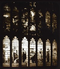 THE REYNOLDS WINDOW NEW COLLEGE OXFORD C1890 PHOTO Magic Lantern Slide ENGLAND